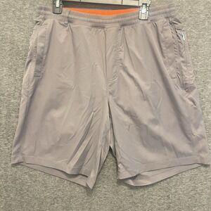 Birddogs Boomstick Shorts XXL Long 9" Inseam Gray Orange Lined Athletic